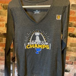 Blues Stanley cup long sleeve